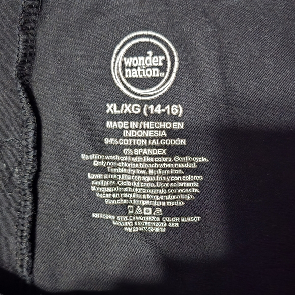 Wonder Nation Black Leggings - Picture 2 of 3